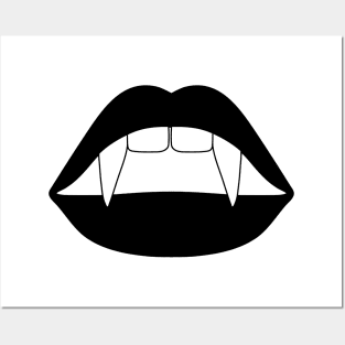 Lips Fangs Posters and Art